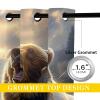 18TH CROZY Bear Blackout Curtains for Girls Boy Home Decor, Rustic Wildlife Forest Animal Hunting Grommet Thermal Insulated Drapes Darkening Window Curtain for Bedroom Living Room, 72 x 63 Inch view 4