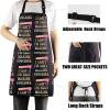 CENWA Funny Brazilian Waxing Specialist Apron I Can't I'm Busy Waxing Coochies Wax Boss Cosmetologist Apron Gift (Busy Waxing Apron) view 4