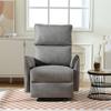 Electric Power Recliner Chair,Upholstered Foam Lounge Single Sofa,Reclining Chair with USB Charging Ports,Home Theater Seating, Living Room Bedroom, Gray view 2