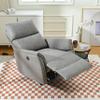 Electric Power Recliner Chair,Upholstered Foam Lounge Single Sofa,Reclining Chair with USB Charging Ports,Home Theater Seating, Living Room Bedroom, Gray view 4
