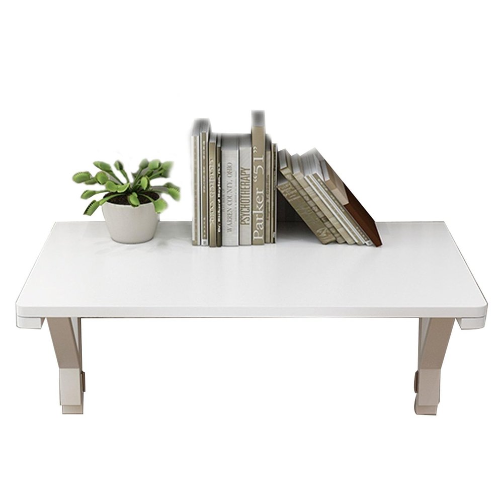 Fold-Down Workbench Folding Wall Table - L40 60 70 80 90 100 120cm, Wall Mounted Drop-Leaf Table, Foldable Shelf with Brackets, Floating Laptop Computer Desk (Size : L50xW30cm/L20xW12in)