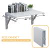 Fold-Down Workbench Folding Wall Table - L40 60 70 80 90 100 120cm, Wall Mounted Drop-Leaf Table, Foldable Shelf with Brackets, Floating Laptop Computer Desk (Size : L50xW30cm/L20xW12in) view 2