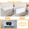 Fold-Down Workbench Folding Wall Table - L40 60 70 80 90 100 120cm, Wall Mounted Drop-Leaf Table, Foldable Shelf with Brackets, Floating Laptop Computer Desk (Size : L50xW30cm/L20xW12in) view 3