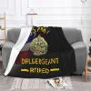 Rqwaaed Us Drill Sergeant Retired Cozy Up with Our Ultra-Soft Fleece Blanket - Perfect for Home and Travel 60"x50" view 2