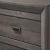 1pc Contemporary Nightstand End Table with Two Storage Drawers Brown Gray Finish Bedroom Wooden Furniture view 4