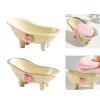 Mllepjdh ABS Soap Tray with Drainage Holes Cartoon Bathtub Soap Box Soap Dish Rack Easy to Clean Suitable for Home Hotel Use view 2