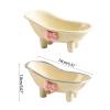 Mllepjdh ABS Soap Tray with Drainage Holes Cartoon Bathtub Soap Box Soap Dish Rack Easy to Clean Suitable for Home Hotel Use view 3