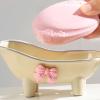 Mllepjdh ABS Soap Tray with Drainage Holes Cartoon Bathtub Soap Box Soap Dish Rack Easy to Clean Suitable for Home Hotel Use view 4