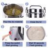 2000g Safety Grain Mill Grinder 4100w High-speed Electric Stainless Steel Commercial Pulverizer Grinding Machine for Wheat Corn Rice Pepper Herbs Coffee Beans Dried Mushrooms view 3