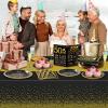 50th Birthday Party Tableware Set,Back in 1975 50th Birthday Party Supplies Decorations,Include 1975 Anniversary Card,Tablecloth and Plates, Forks,Napkins 24 Guests for Men view 4