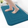 Arotive Memory Foam Bathroom Rug Mat 24x16, Ultra Soft and Absorbent Bath Mat, Machine Wash Dry, Comfortable Bath Rug Carpet for Bathroom Floor, Tub and Shower, Peacock Blue view 1