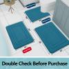 Arotive Memory Foam Bathroom Rug Mat 24x16, Ultra Soft and Absorbent Bath Mat, Machine Wash Dry, Comfortable Bath Rug Carpet for Bathroom Floor, Tub and Shower, Peacock Blue view 2