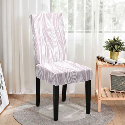 Hixingo Stretch Spandex Chair Covers Zebra Print Chair Cover, Washable Dining Room Chair Covers, Chair Slipcovers Removable for Home or Party (Set of 1,Zebra Print 5)
