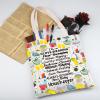 WSNANG Housekeeper Gifts Housekeeper Canvas Tote Bag Cleaning Lady Reusable Shopping Bag Housekeeper Appreciation Gifts (Housekeeper TB) view 2
