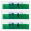 Brochure Holder Wall Mount Wall Mounted Magazine Rack Acrylic Green 2-Pack, Clear Brochure Display Rack Holder for Magazine/Document/Books, Hanging Organizer Storage Shelf for Schools/Office/Living Ro view 1