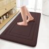 Arotive Memory Foam Bathroom Rug Mat 44x24, Ultra Soft and Absorbent Bath Mat, Machine Wash Dry, Comfortable Bath Rug Carpet for Bathroom Floor, Tub and Shower, Brown view 1