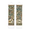 PLIGREAT 2 Pack Deer and Tree Vertical Tapestry, Folk Art Style Wall Tapestry with Tassels Aesthetic Wall Hanging for Bedroom Living Room Long Narrow Art Home Decor Housewarming Gift view 1