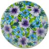 Polmedia Polish Pottery Dessert Plate UNIKAT - Purple Dream Pattern Handmade in Boleslawiec Poland by Ceramika Dalia + Certificate of Authenticity view 1