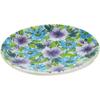 Polmedia Polish Pottery Dessert Plate UNIKAT - Purple Dream Pattern Handmade in Boleslawiec Poland by Ceramika Dalia + Certificate of Authenticity view 2