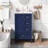 30" Bathroom Vanity, Modern Bathroom Cabinet with Sink Combo Set, Bathroom Storage Cabinet with a Soft Closing Door and 3 Drawers, Solid Wood Frame(Blue) view 4