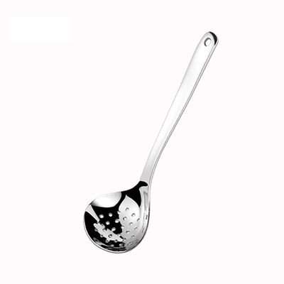 LEIXIUSM Filter Spoon Thickened Soup Spoon and Slotted Spoon for Home and Restaurant, Hot Pot Spoon for Soup and Porridge (Color : A)