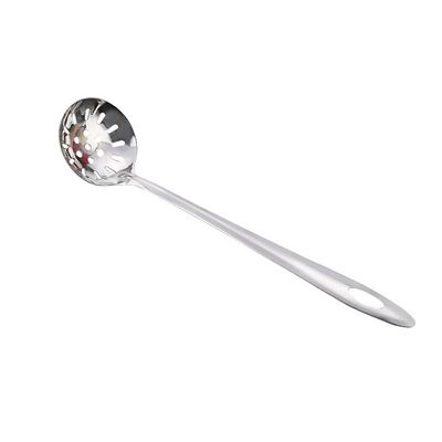 LEIXIUSM Filter Spoon Stainless Steel Spoon for Household Use, Large Colander with Long Handle for Soup a Porridge (Color : One Color, Size : Medium)