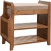 HAOKAZLBR Shoe Bench for Living Room, Entryway Bench, Shoe Rack Bench at The Door, Household Shoe Cabinet with Soft Cushion, Footstool at The Foot of The Bed in The Bedroom ( Size : 62*29.5*49.5cm ) view 1