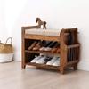 HAOKAZLBR Shoe Bench for Living Room, Entryway Bench, Shoe Rack Bench at The Door, Household Shoe Cabinet with Soft Cushion, Footstool at The Foot of The Bed in The Bedroom ( Size : 62*29.5*49.5cm ) view 2