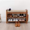 HAOKAZLBR Shoe Bench for Living Room, Entryway Bench, Shoe Rack Bench at The Door, Household Shoe Cabinet with Soft Cushion, Footstool at The Foot of The Bed in The Bedroom ( Size : 62*29.5*49.5cm ) view 4