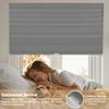 BERISSA Blackout Cellular Shades for Window,Cordless Honeycomb Blinds,Thermal Insulated Pull Down Shades for Home.Light Gray.51 W x 56" H view 2