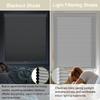 BERISSA Blackout Cellular Shades for Window,Cordless Honeycomb Blinds,Thermal Insulated Pull Down Shades for Home.Light Gray.51 W x 56" H view 3