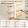 SUMGAR Floating Shelves White for Wall Mounted Shelving Unit All Pine Wood 3 Tier Large Shelf for Bedroom Living Room Office Bathroom Home Decoration Storage Plant Photo Display Modern 20in view 4