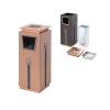 LOVULIFE Outdoor Trash Can Kitchen Trash Can Commercial Square Ashtray Office Building Elevator Hotel Shopping Mall Stainless Steel Trash Cans Outdoor Trash Can for Patio (Size : A) view 3