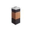 LOVULIFE Outdoor Trash Can Kitchen Trash Can Hotel Garbage Cans Lobby with Ashtray Lobby Elevator Entrance Vertical Shopping Mall Smoke Cans Stainless Steel Outdoor Trash Can for Patio (Size : B) view 1