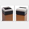 LOVULIFE Outdoor Trash Can Kitchen Trash Can Hotel Garbage Cans Lobby with Ashtray Lobby Elevator Entrance Vertical Shopping Mall Smoke Cans Stainless Steel Outdoor Trash Can for Patio (Size : B) view 4
