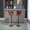 GOWE COOLMORE Swivel Bar Stools Set of 2 Adjustable Counter Height Chairs with Footrest for Kitchen, Dining Room 2PC/Set view 2