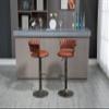 GOWE COOLMORE Swivel Bar Stools Set of 2 Adjustable Counter Height Chairs with Footrest for Kitchen, Dining Room 2PC/Set view 3