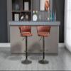 GOWE COOLMORE Swivel Bar Stools Set of 2 Adjustable Counter Height Chairs with Footrest for Kitchen, Dining Room 2PC/Set view 4
