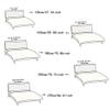 ABANO Thicken Headboard Covers Slipcover, Bed Headboard Cover 360 All-Around Wrapping Thickly Padded PP Cotton Material for Full Queen Cal King Size, Dustproof Protector Cover-Beige||Bed Head 160cm view 2