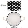 Hsnar Black White Polka Dot Canvas Collapsible Organizer Storage Baskets for Organizing Laundry Hamper Storage Bins for Clothes Bedroom view 3