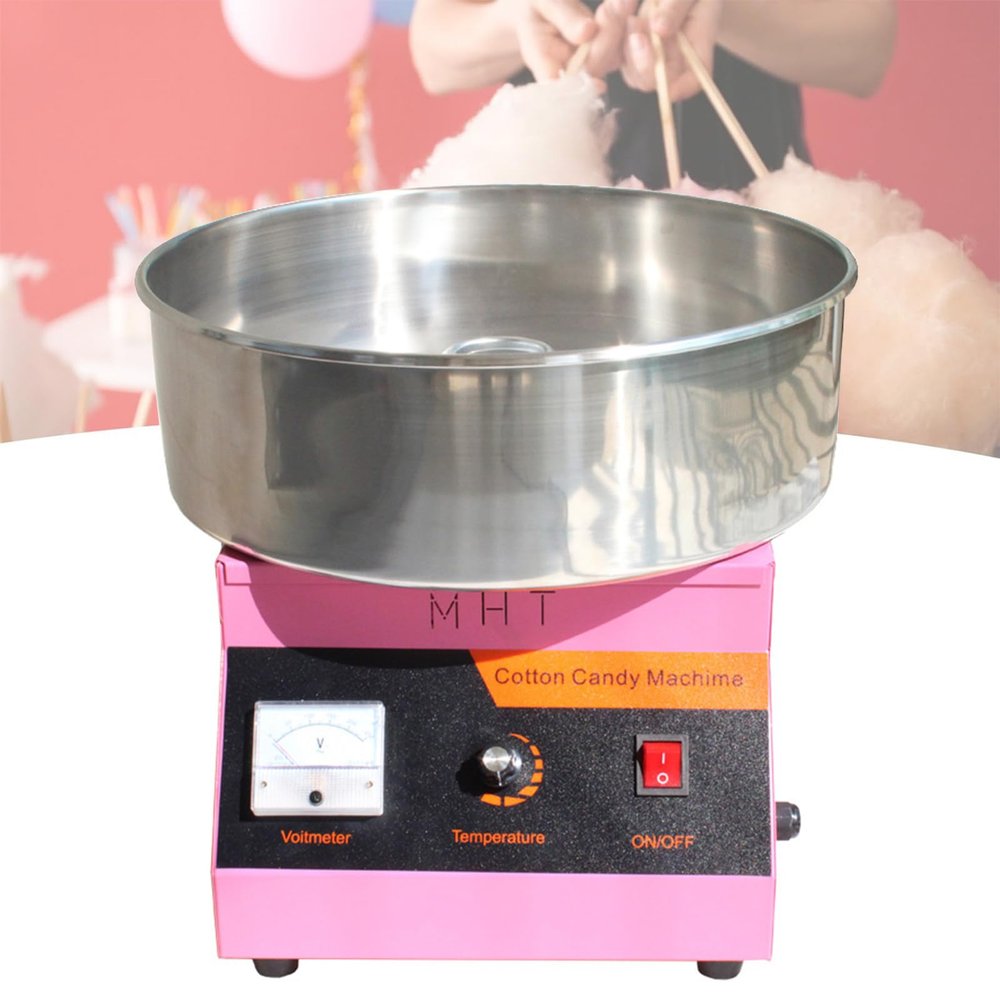 guoyjmm Electric Commercial Cotton Candy Machine,1000W Candy Floss Machine with Stainless Steel Bowl,Marshmallow Machine for Family Party, Kids Birthday