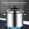 Cooker Large Capacity Explosion-proof Electric Pressure Cooker Family Gas Stove Hot Pot Special Price Hotel Restaurant Kitchen Cooking Pot (Size : 33L) view 2