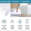 Aryav Bedding Zip On Fitted Sheet Cal King Size 72X84 - Includes 2 Zip-On Sheets & 1 Fitted Sheet Base - 12 Inch. Deep Pockets Cal King Size Zipper Sheets - Soft Cotton 500 TC Fitted Sheet - Ivory view 4