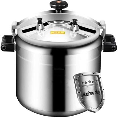 Aluminum Alloy Pressure Cooker50-100L Large Capacity Explosion-Proof Gas High Pressure Cooking for Large Canteen Hotel Restaurant School (Color : Silver, Size : 100L)