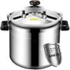 Aluminum Alloy Pressure Cooker50-100L Large Capacity Explosion-Proof Gas High Pressure Cooking for Large Canteen Hotel Restaurant School (Color : Silver, Size : 100L) view 1