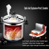Aluminum Alloy Pressure Cooker50-100L Large Capacity Explosion-Proof Gas High Pressure Cooking for Large Canteen Hotel Restaurant School (Color : Silver, Size : 100L) view 3