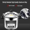 Aluminum Alloy Pressure Cooker50-100L Large Capacity Explosion-Proof Gas High Pressure Cooking for Large Canteen Hotel Restaurant School (Color : Silver, Size : 100L) view 4