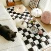 BFYYML Custom Funny Fuzzy Couch Covers for Sofa,Pet Mat Bed Couch Cover Washable(Various Sizes and Colours) for Cats Dogs,Pets(Tartan Black) view 4