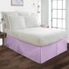 British-Linen RV Bunk (42 x 80) Inch Pleated Bed Skirt - Bed Frame & Box Spring Cover - 16 Inch Tailored Drop, 100% Microfiber Pleated Dust Ruffle - Easy Fit & Wrinkle Free - Lavender Solid. view 2
