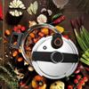 6 Litre Classic Stainless Steel Pressure Cooker,Triple Safety SystemEasy to Clean Easy Cooking Kitchen WareUniversal for Gas Induction Cooker view 3
